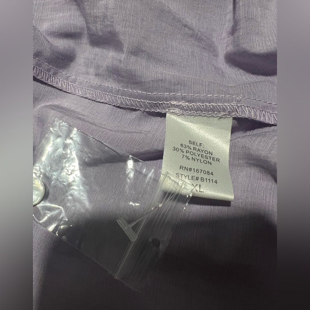 Pomander Place 3/4 Sleeve Blouse Pomander Place Size XL PURPLE 3/4 sleeve NWT - Picture 10 of 16